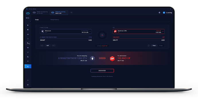 Infinity Wallet - swap & bridge